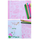Maxbell 12pcs/Set Drawing Hollow Ruler DIY Painting Template Scrapbooking Stencils