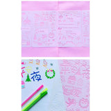 Maxbell 12pcs/Set Drawing Hollow Ruler DIY Painting Template Scrapbooking Stencils