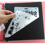 Maxbell 24pcs/Set Drawing Hollow Ruler DIY Painting Template Scrapbooking Stencils