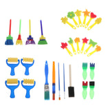 Maxbell Kids Art Drawing Brushes Sponge Painting Brush Tool Set for Children Toys