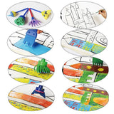 Maxbell Kids Art Drawing Brushes Sponge Painting Brush Tool Set Finger Paints Toy