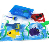 Maxbell Kids Art Drawing Brushes Sponge Painting Brush Tool Set Finger Paints Toy