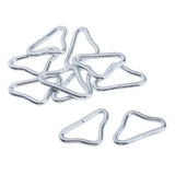 Maxbell 10x Triangle Rings Buckle Loop V-rings for Straps Trampoline Mat Accessories