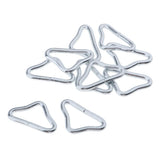 Maxbell 10x Triangle Rings Buckle Loop V-rings for Straps Trampoline Mat Accessories