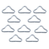 Maxbell 10x Triangle Rings Buckle Loop V-rings for Straps Trampoline Mat Accessories