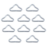 Maxbell 10x Triangle Rings Buckle Loop V-rings for Straps Trampoline Mat Accessories