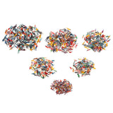 Maxbell 100Pcs Painted People Figures Miniatures for Train Railway Layout 1:50