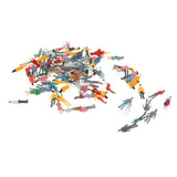 Maxbell 100Pcs Painted People Figures Miniatures for Train Railway Layout 1:100