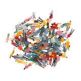 Maxbell 100Pcs Painted People Figures Miniatures for Train Railway Layout 1:100
