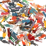 Maxbell 100Pcs Painted People Figures Miniatures for Train Railway Layout 1:150