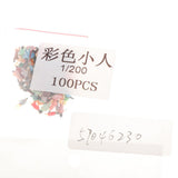 Maxbell 100Pcs Painted People Figures Miniatures for Train Railway Layout 1:200