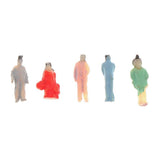 Maxbell 100Pcs Painted People Figures Miniatures for Train Railway Layout 1:200