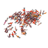 Maxbell 100Pcs Painted People Figures Miniatures for Train Railway Layout 1:300