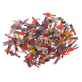 Maxbell 100Pcs Painted People Figures Miniatures for Train Railway Layout 1:300