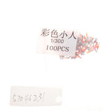 Maxbell 100Pcs Painted People Figures Miniatures for Train Railway Layout 1:300