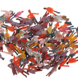 Maxbell 100Pcs Painted People Figures Miniatures for Train Railway Layout 1:300