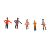 Maxbell 100Pcs Painted People Figures Miniatures for Train Railway Layout 1:300
