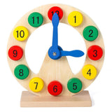 Maxbell Wooden Clock Model Toy Kids Time Learning Teaching Tool Educational Toys