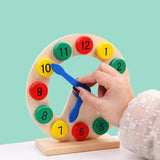 Maxbell Wooden Clock Model Toy Kids Time Learning Teaching Tool Educational Toys