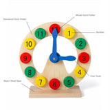 Maxbell Wooden Clock Model Toy Kids Time Learning Teaching Tool Educational Toys