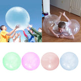 Maxbell Inflatable Bubble Ball Squishy Toy Firm Super Stretch Soft Bubbles  Blue