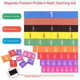 Maxbell Math Skills Manipulative Kids Child Fraction Learning Aids Study Toys Set