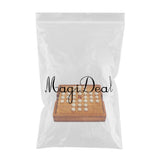 Maxbell Solitaire Wood Board Game Set Educatinal Toy Gifts for Kids Adults
