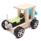 Maxbell DIY Wooden Science Kits Kids Science Experiment Toys wind car