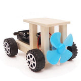 Maxbell DIY Wooden Science Kits Kids Science Experiment Toys wind car