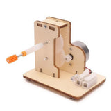 Maxbell DIY Wooden Science Kits Kids Science Experiment Toys Hand crank generator