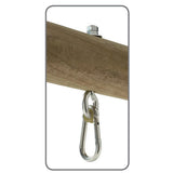 Maxbell Swing Thread Hook Playset Playground Yoga Seat Safety Locking Ceiling Mount 205mm