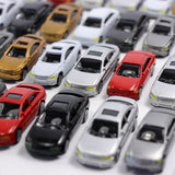 Maxbell 50pcs HO Scale Model Car 1:75 Building Train Scenery NEW