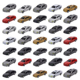 Maxbell 50pcs HO Scale Model Car 1:75 Building Train Scenery NEW