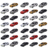 Maxbell 50pcs HO Scale Model Car 1:75 Building Train Scenery NEW