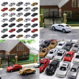 Maxbell 50pcs HO Scale Model Car 1:75 Building Train Scenery NEW