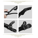 6Pcs Professional Hair Sectioning Clips Duckbill Clamp Extra Large Black