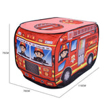 Maxbell Kids Play Tents Outdoor Indoor Pretend Play Toy Pop Up  Fire Fighting Truck