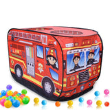 Maxbell Kids Play Tents Outdoor Indoor Pretend Play Toy Pop Up  Fire Fighting Truck