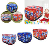 Maxbell Kids Play Tents Outdoor Indoor Pretend Play Toy Pop Up  Fire Fighting Truck