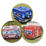 Maxbell Kids Play Tents Outdoor Indoor Pretend Play Toy Pop Up  Fire Fighting Truck