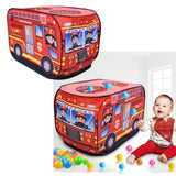 Maxbell Kids Play Tents Outdoor Indoor Pretend Play Toy Pop Up  Fire Fighting Truck