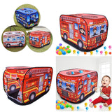 Maxbell Kids Play Tents Outdoor Indoor Pretend Play Toy Pop Up  Fire Fighting Truck