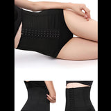 Breathable Waist Tummy Corset Girdle Belt Body Shaper Trainer S Black