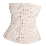 Breathable Waist Tummy Corset Girdle Belt Body Shaper Trainer S Beige