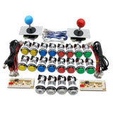 Maxbell 2 Players Arcade Buttons & Joystick Kit Controller USB Encoders DIY Style7