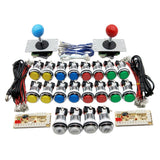 Maxbell 2 Players Arcade Buttons & Joystick Kit Controller USB Encoders DIY Style7