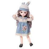 Maxbell 23 Ball Joints BJD Girl Doll w/ Clothes Shoes Fashion Dressup Toy Gift F