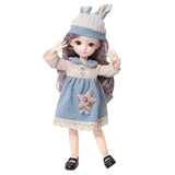 Maxbell 23 Ball Joints BJD Girl Doll w/ Clothes Shoes Fashion Dressup Toy Gift F