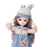 Maxbell 23 Ball Joints BJD Girl Doll w/ Clothes Shoes Fashion Dressup Toy Gift F
