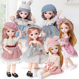 Maxbell 23 Ball Joints BJD Girl Doll w/ Clothes Shoes Fashion Dressup Toy Gift F